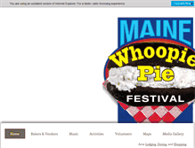 Tablet Screenshot of mainewhoopiepiefestival.com